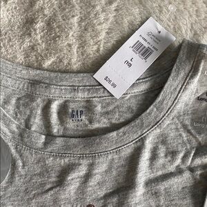 GAP Gray Short Sleeve Tee Classic Crew Neck
